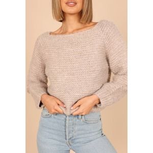 JULIANN KNIT SWEATER - MOCHA